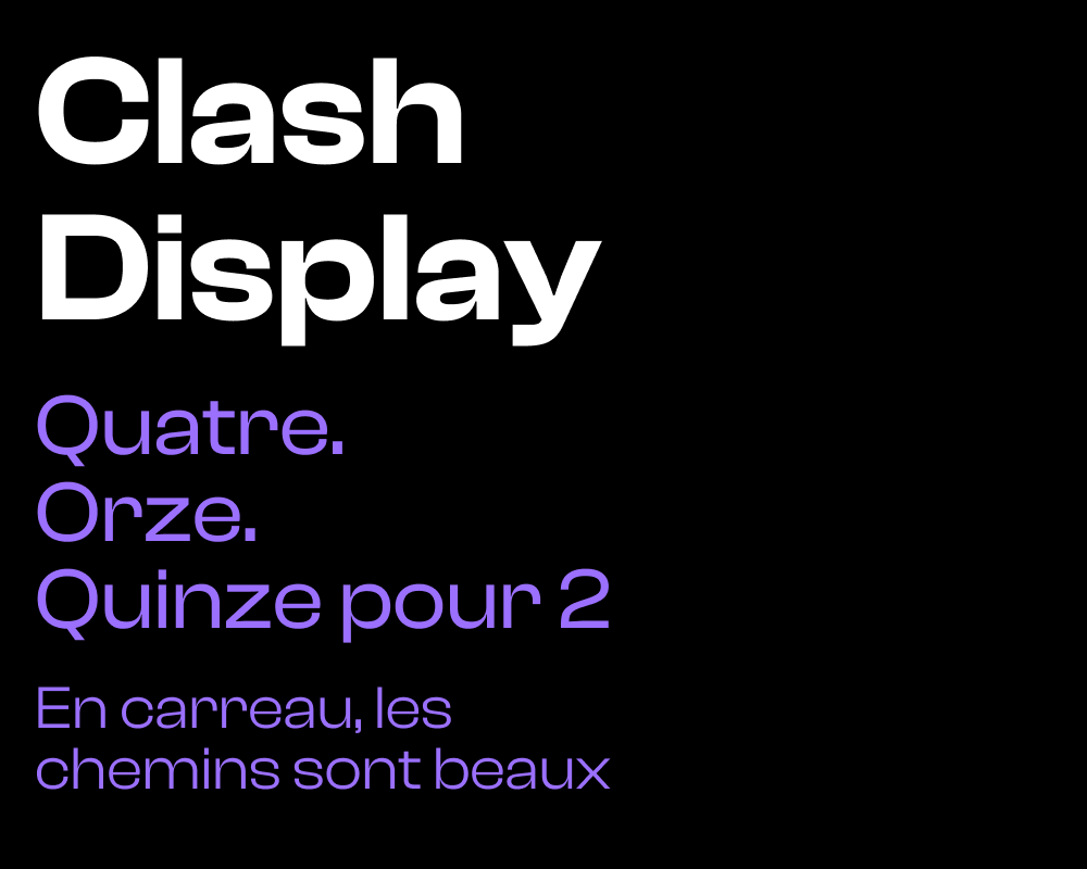 Une composition pour illustrer une typographie. La fonte est large. Les ouvertures contrastent avec les traits gras. Les glyphes semblent presque carrés, mais sont définitivement plus arrondi. Les terminaisons sont droites.